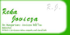 reka jovicza business card